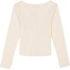 imageBillabong Girls Long Sleeve Snug Fit Ribbed TShirtSalt Crystal Destiny