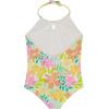 imageBillabong Girls OnePiece Swimsuit with UPF 50 Sun Protection Quick Drying Bathing SuitSalt Crystal