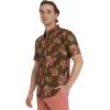 imageBillabong Mens Printed Short Sleeve Woven Button Down ShirtBrown