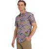 imageBillabong Mens Printed Short Sleeve Woven Button Down ShirtGrey Violet
