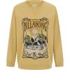 imageBillabong Girls French Terry Pullover Crew Neck Sweatshirt Soft ampamp Comfortable Oversized FitGold Heat
