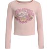 imageBillabong Girls Long Sleeve Snug Fit Ribbed TShirtPowder Pink
