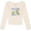 imageBillabong Girls Long Sleeve Snug Fit Ribbed TShirtSalt Crystal Destiny