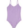 imageBillabong Girls OnePiece Swimsuit with UPF 50 Sun Protection Quick Drying Bathing SuitLilac in Loop