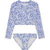 imageBillabong Girls TwoPiece Rashguard Swimsuit Set UPF 50 Sun Protection QuickDry Bathing SuitOutta the Blue