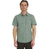 imageBillabong Mens Small Mark Short Sleeve Woven Button Down ShirtSage