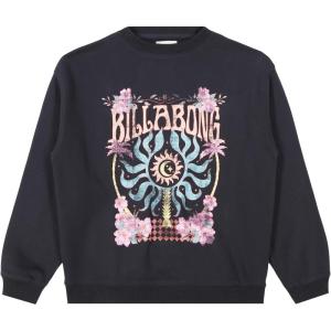 imageBillabong Girls French Terry Pullover Crew Neck Sweatshirt Soft ampamp Comfortable Oversized FitBlack Sands