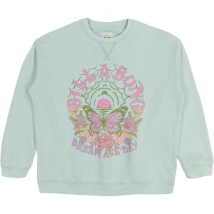 imageBillabong Girls French Terry Pullover Crew Neck Sweatshirt Soft ampamp Comfortable Oversized FitMint Waves