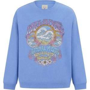 imageBillabong Girls Long Sleeve Fleece Pullover Crew SweatshirtBlue Mystic