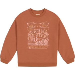 imageBillabong Girls Long Sleeve Fleece Pullover Crew SweatshirtCacao Stars