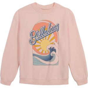imageBillabong Girls Long Sleeve Fleece Pullover Crew SweatshirtFeelin Peachy Sun