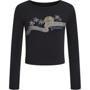 imageBillabong Girls Long Sleeve Snug Fit Ribbed TShirtBlack Sands