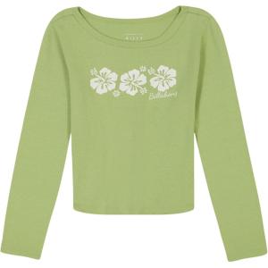 imageBillabong Girls Long Sleeve Snug Fit Ribbed TShirtWillow Hibiscus