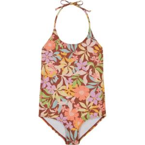 imageBillabong Girls OnePiece Swimsuit with UPF 50 Sun Protection Quick Drying Bathing SuitCacao Sweet