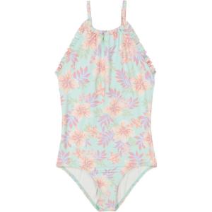 imageBillabong Girls OnePiece Swimsuit with UPF 50 Sun Protection Quick Drying Bathing SuitMint Sunshine
