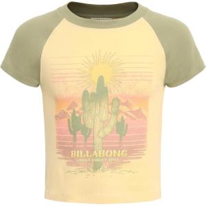 imageBillabong Girls Premium Short Sleeve Logo Graphic TShirtRetro Sunset