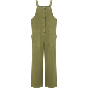 imageBillabong Girls Sunshine Love Relaxed Fit Jumpsuit OverallsAvocado