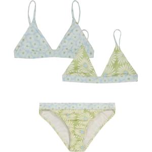 imageBillabong Girls TwoPiece Bikini Swimsuit Set UPF 50 Sun Protection QuickDry Bathing SuitLime Reversible