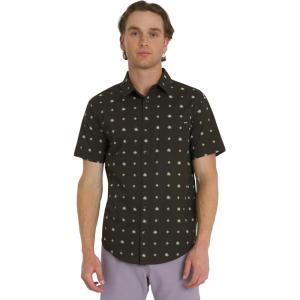imageBillabong Mens Small Mark Short Sleeve Woven Button Down ShirtCharcoal