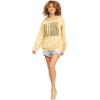 imageBillabong Womens Graphic Pullover Sweatshirt Fleece HoodieSkinny Heritage Pale Yellow