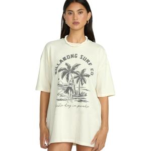imageBillabong Womens Super Soft Cotton Knit Jersey Tee Short Sleeve TShirt XSXLWhite Cap