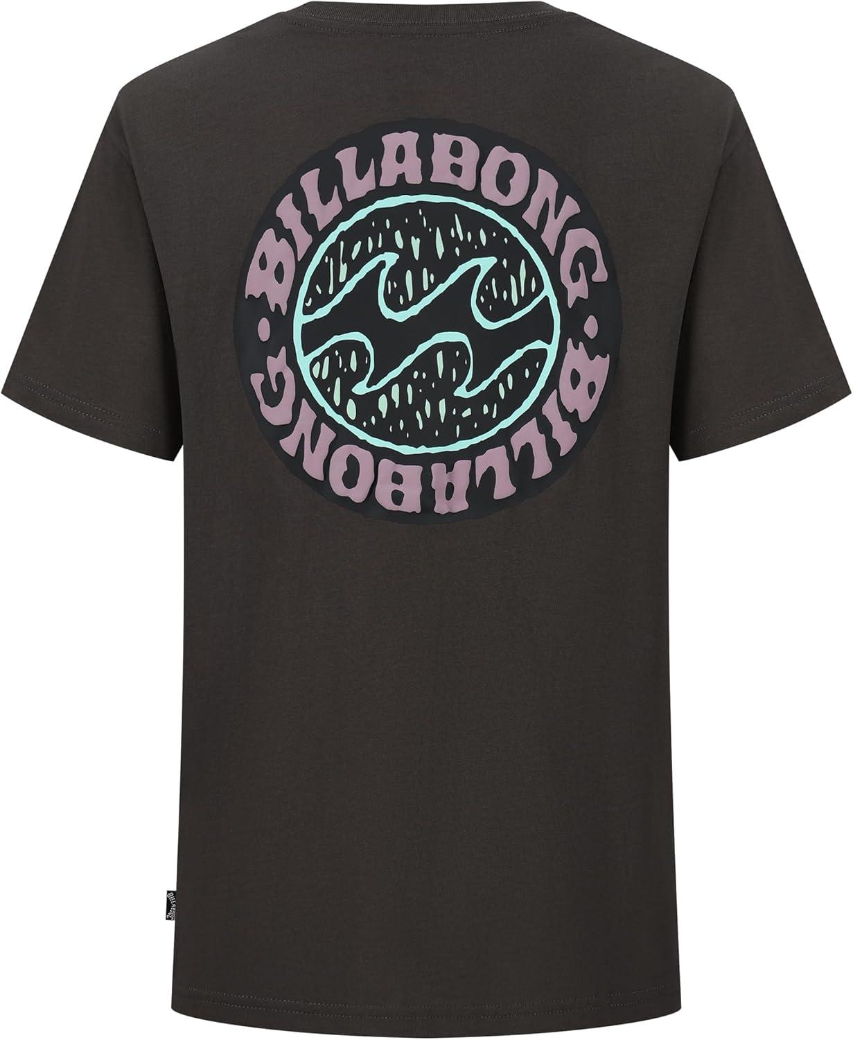 imageBillabong Boys Premium Short Sleeve Crew Neck Graphic TShirt Regular FitRaven Decal