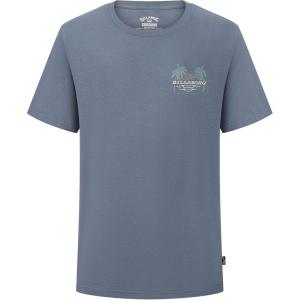 imageBillabong Boys Premium Short Sleeve Crew Neck Graphic TShirt Regular FitBlue Social
