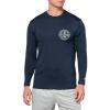 imageBillabong Mens Rotor Diamond Loose Fit Long Sleeve 50 UPF Surf Tee RashguardNavy