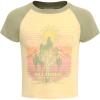 imageBillabong Girls Premium Short Sleeve Raglan Graphic Tee Crew Neck TShirt Soft ampamp ComfortableRetro Sunset