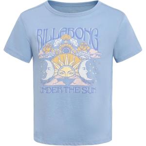 imageBillabong Girls Premium Short Sleeve Logo Graphic Tee Crew Neck TShirt Soft ampamp ComfortableSky Blue Sun