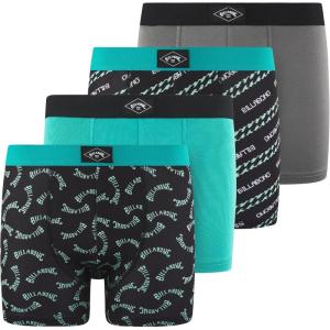 imageBillabong Boys Underwear 4 Pack Boxer Briefs for Boys 618 Durable Stretch Breathable Moisture WickingAqua