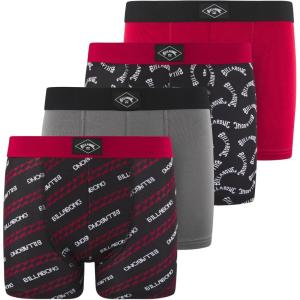 imageBillabong Boys Underwear 4 Pack Boxer Briefs for Boys 618 Durable Stretch Breathable Moisture WickingRed