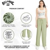 image:imageBillabong Womens Premium Quality Rayon High Waisted Wide Leg Beach PantsPistachio