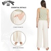 image:imageBillabong Womens Premium Quality Rayon High Waisted Wide Leg Beach PantsSalt Crystal