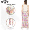 image:imageBillabong Womens Premium Quality Rayon High Waisted Wide Leg Beach PantsSweet Orchid