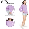 image:imageBillabong Womens Regular Fit Midweight Super Soft Brushed Fleece Crewneck SweatshirtPeaceful Lilac