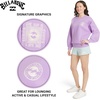 image:imageBillabong Womens Regular Fit Midweight Super Soft Brushed Fleece Crewneck SweatshirtPeaceful Lilac