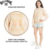 image:imageBillabong Womens Regular Fit Midweight Super Soft Brushed Fleece Crewneck SweatshirtWhite Cap