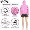 image:imageBillabong Womens Regular Fit Midweight Super Soft Brushed Fleece Full Zip HoodieParty Pink