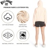 image:imageBillabong Womens Regular Fit Midweight Super Soft Brushed Fleece Full Zip HoodieWhite Cap
