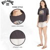 image:imageBillabong Womens Regular Fit Premium Soft Cotton Tee Short Sleeve Graphic TShirtBlack Sands