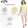 image:imageBillabong Womens Regular Fit Premium Soft Cotton Tee Short Sleeve Graphic TShirtRetro Yellow