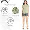 image:imageBillabong Womens Relaxed Boyfriend Fit Premium Soft Cotton Tee Short Sleeve Graphic TShirtPistachio