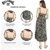 image:imageBillabong Womens Relaxed Fit Casual Smocked Top Maxi DressBlack Pebble