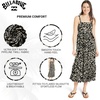 image:imageBillabong Womens Relaxed Fit Casual Smocked Top Maxi DressBlack Pebble