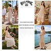 image:imageBillabong Womens Relaxed Fit Casual Smocked Top Maxi DressKhaki