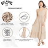 image:imageBillabong Womens Relaxed Fit Casual Smocked Top Maxi DressKhaki