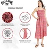 image:imageBillabong Womens Relaxed Fit Casual Smocked Waist Maxi DressBerry Pink