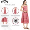 image:imageBillabong Womens Relaxed Fit Casual Smocked Waist Maxi DressBerry Pink