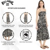 image:imageBillabong Womens Relaxed Fit Casual Smocked Waist Maxi DressBlack Pebble